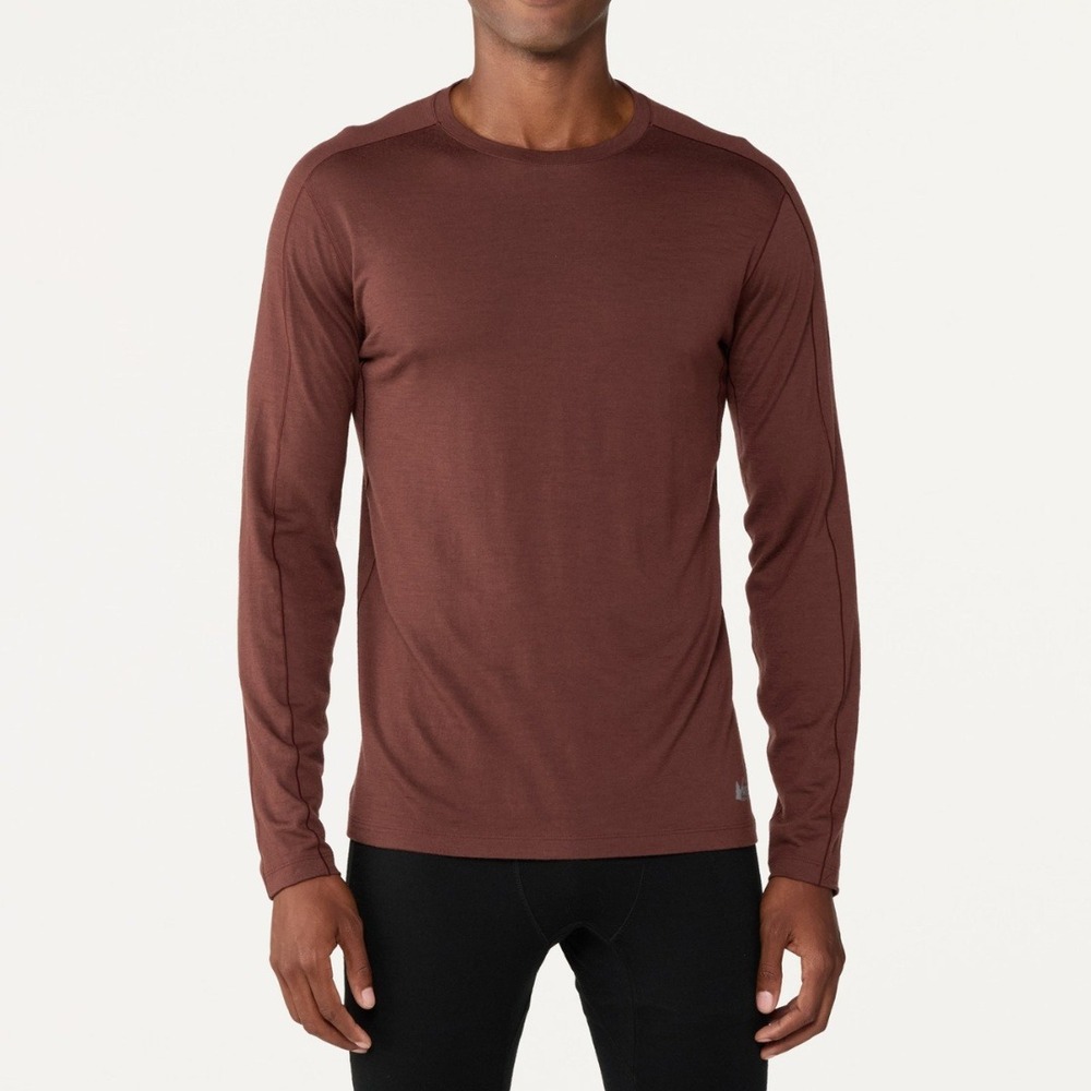 REI Co-op | Performance Long Sleeve Crew Shirt in Maroon Red